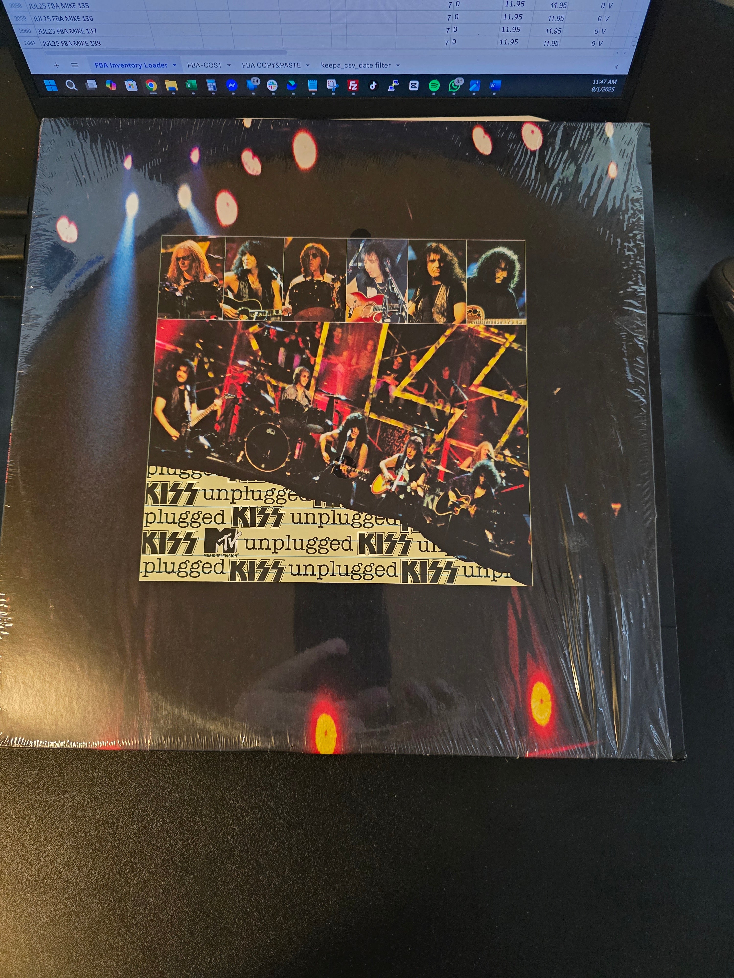 KISS MTV Unplugged Limited Edition Exclusive Yellow Vinyl Double, Vinyl LP