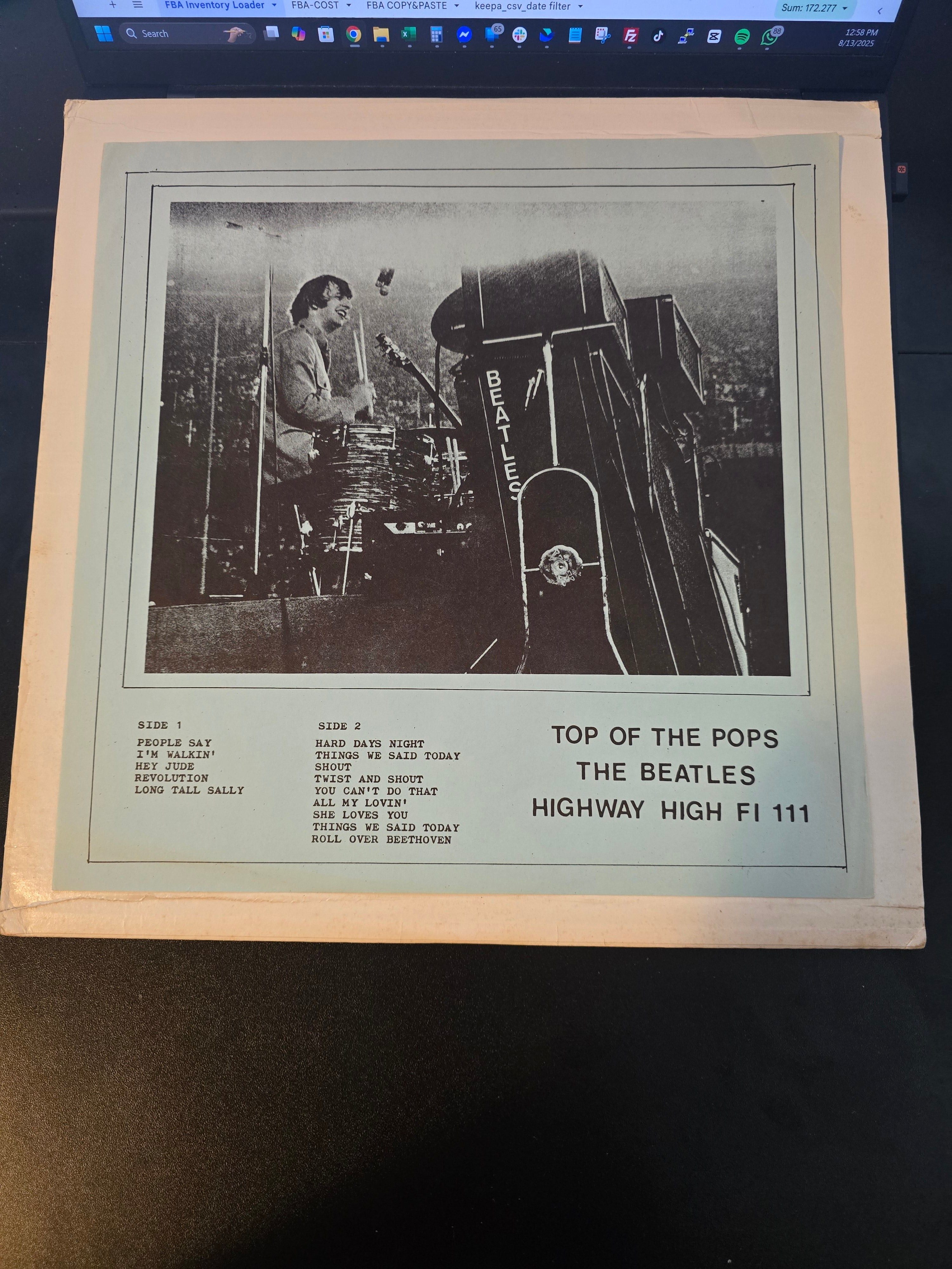 THE BEATLES Top of the Pops Vinyl Record Great collector's item for any fans!