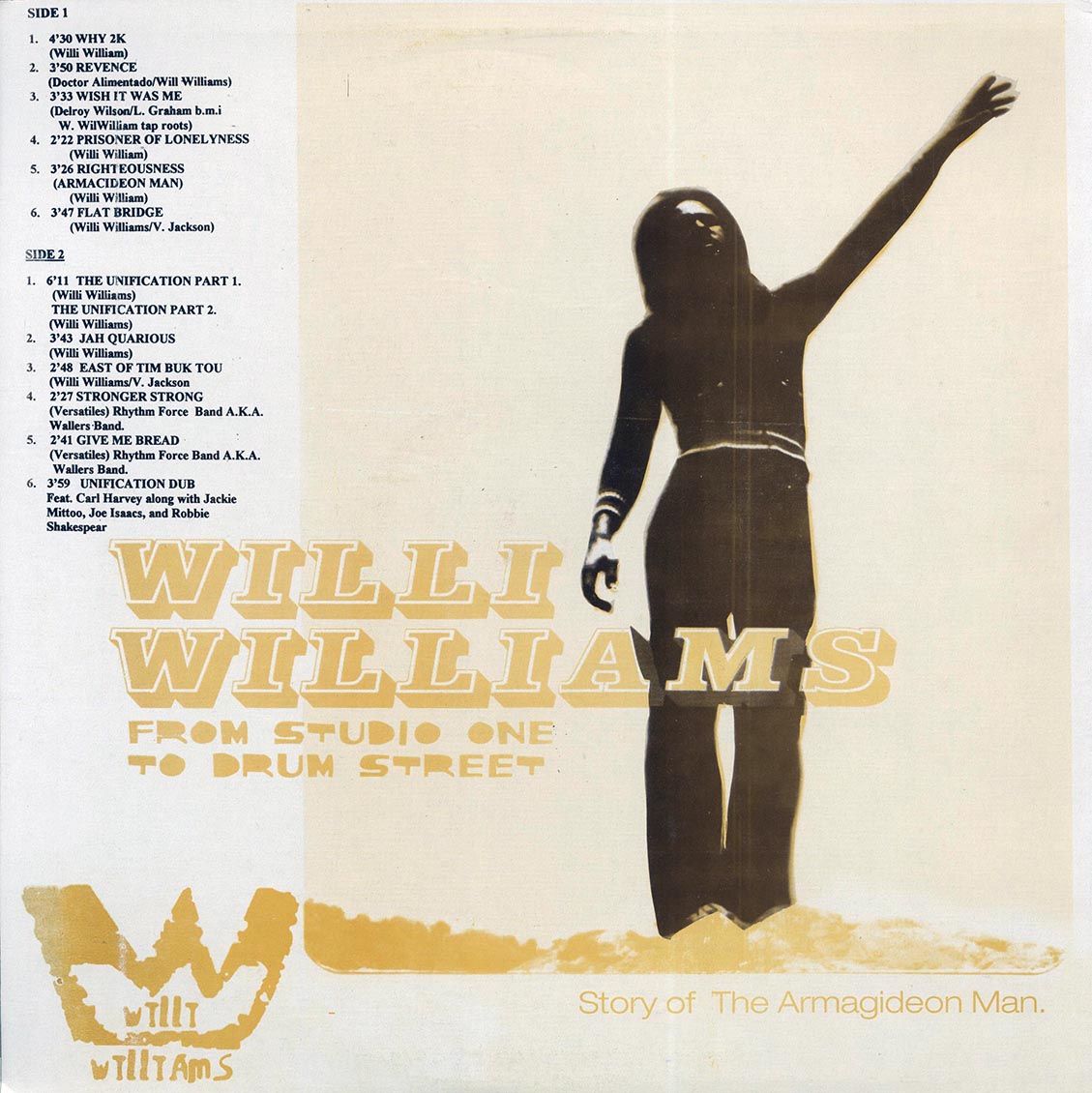 Willie Williams - From Studio One To Drum Street (2001 FIRST PRESS) (Jamaica press) (orig. press) - Vinyl LP, LP