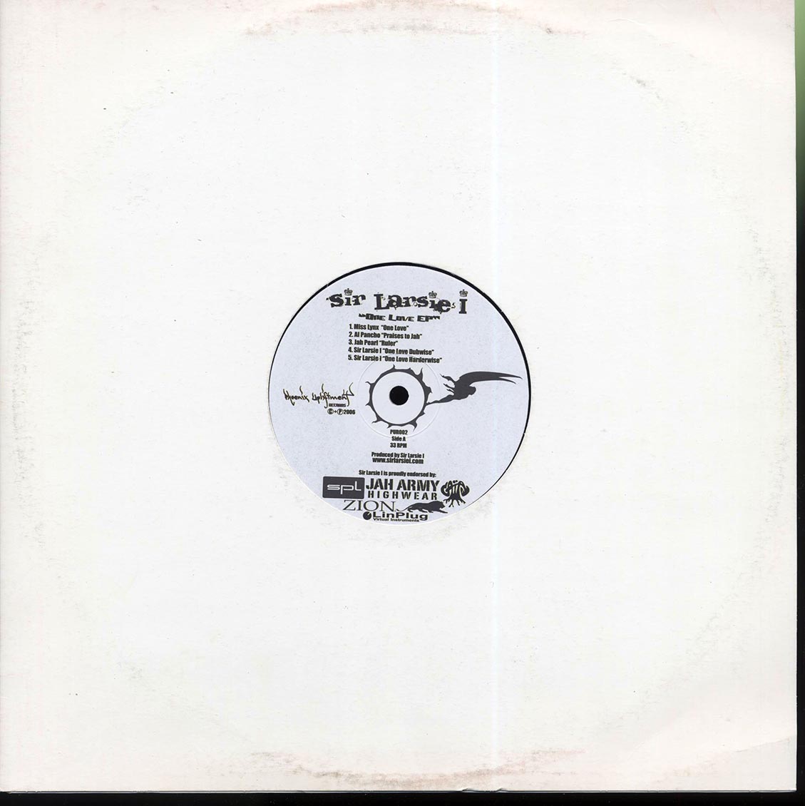 Sir Larsie I - One Love EP - Vinyl LP