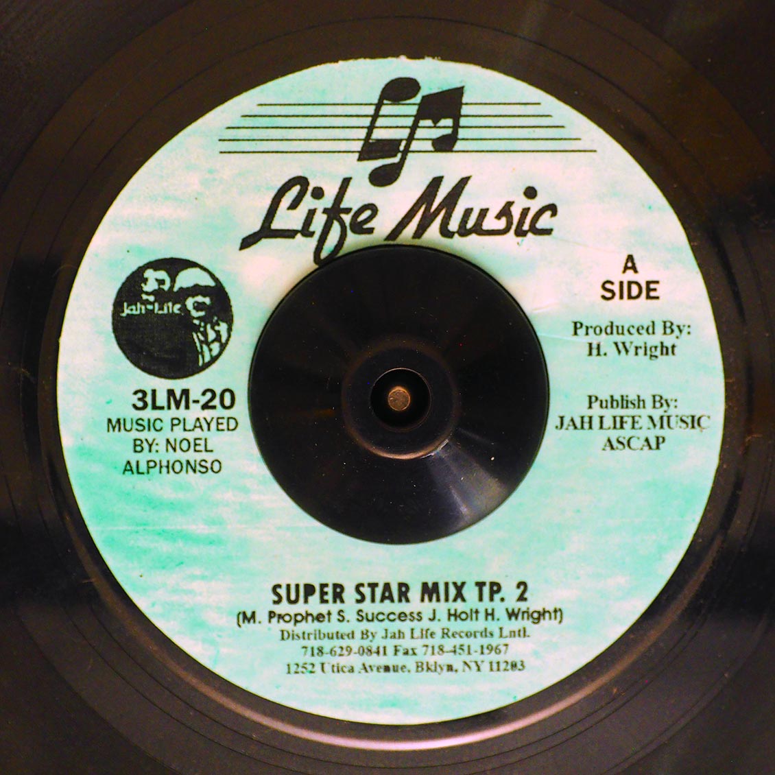 Michael Prophet, Scion Success, John Holt, Hyman 'Jah Life' Wright - Super Star Mix Part 2  /  Jah Life - Original Raggamuffin Dub (rhythm: "Barrington Levy - Raggamuffin") (colored vinyl) - 7"