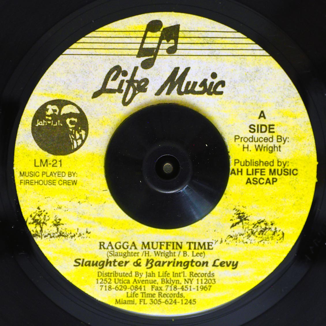 Barrington Levy, Slaughter - Raggamuffin  /  Version (rhythm: "Barrington Levy - Raggamuffin") (UK press) (colored vinyl) - 7"