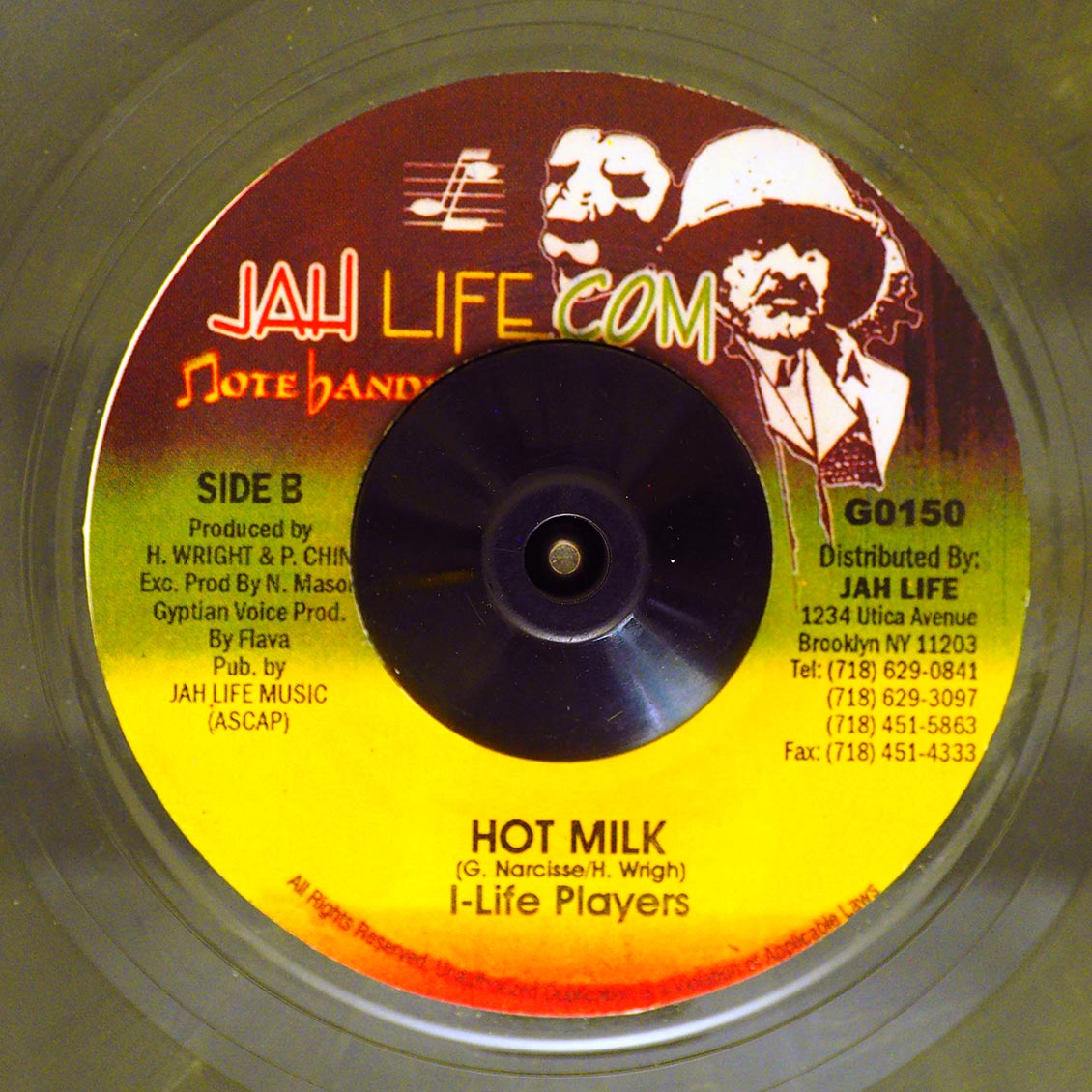 Scion Success - Pain A Back  /  I Life Players - Hot Milk (rhythm: "Murderer / Hot Milk") (colored vinyl) - 7", 7"