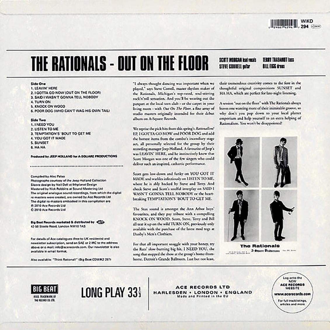 The Rationals - Out On The Floor - Vinyl LP, LP