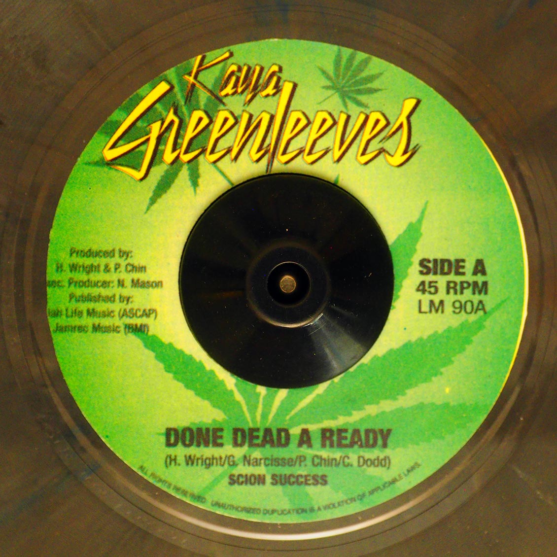 Scion Success - Done Dead A Ready  /  Version (rhythm: "Death In The Arena") (colored vinyl) - 7"