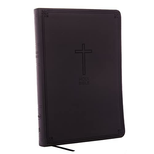 NKJV, Value Thinline Bible, Large Print, Imitation Leather, Black, Red Letter Edition -- Thomas Nelson, Bible