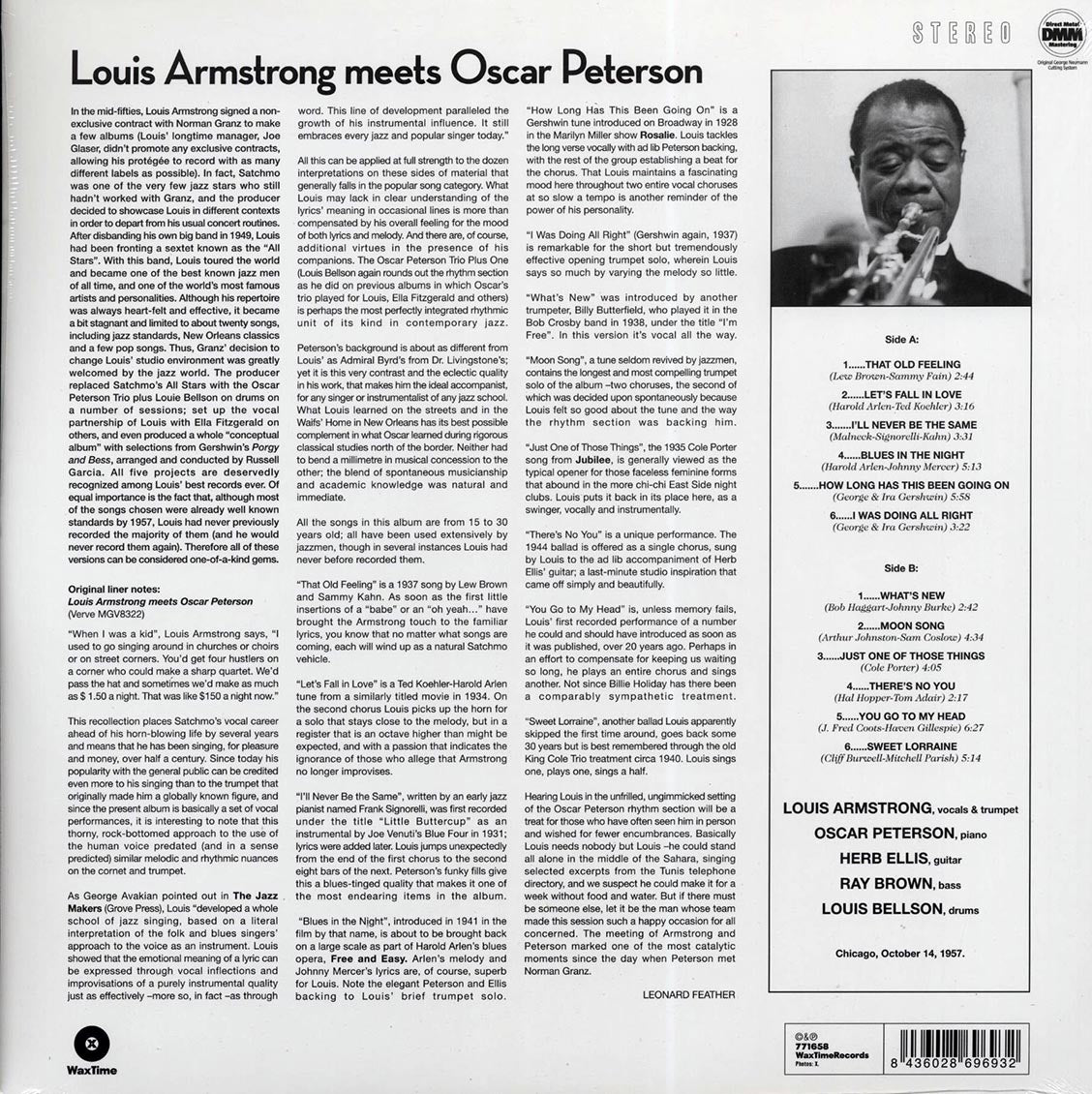 Louis Armstrong, Oscar Peterson - Louis Armstrong Meets Oscar Peterson (180g) - Vinyl LP, LP