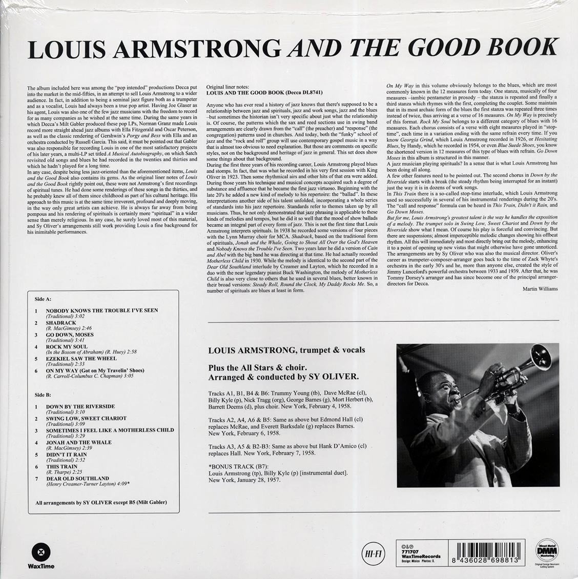 Louis Armstrong & His All-Stars, The Sy Oliver Choir - Louis And The Good Book (180g) - Vinyl LP, LP
