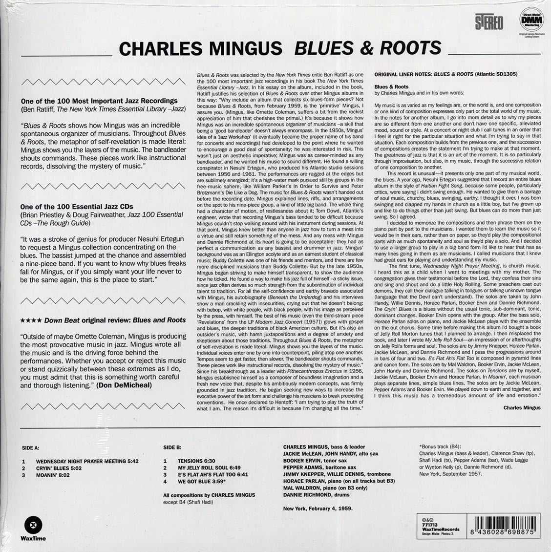 Charles Mingus - Blues & Roots (ltd. ed.) (180g) - Vinyl LP, LP