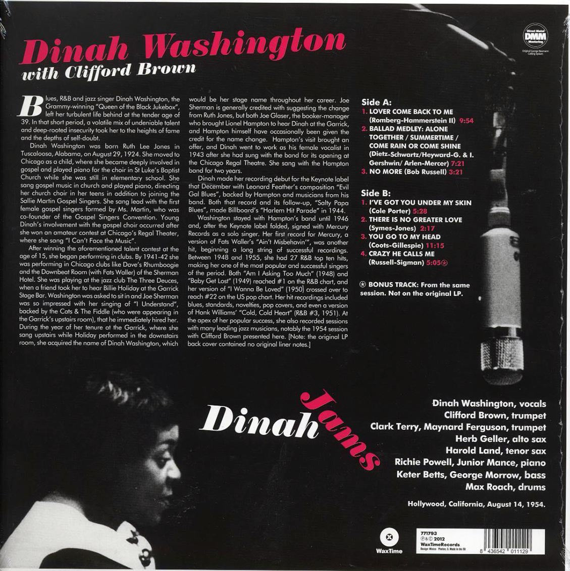 Dinah Washington - Dinah Jams (ltd. ed.) (180g) (remastered) - Vinyl LP, LP