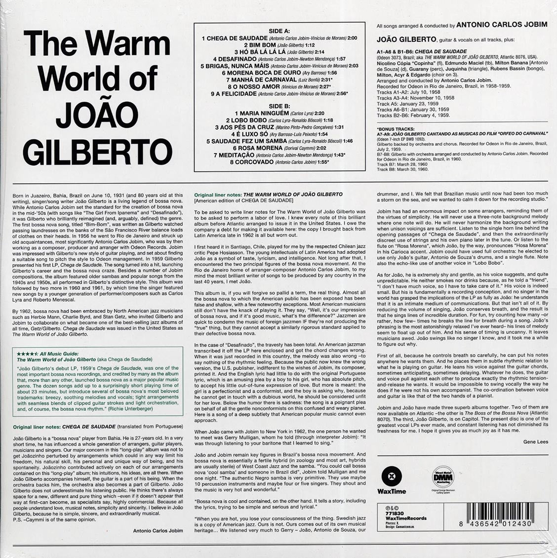 Joao Gilberto - The Warm World Of Joao Gilberto (180g) - Vinyl LP, LP