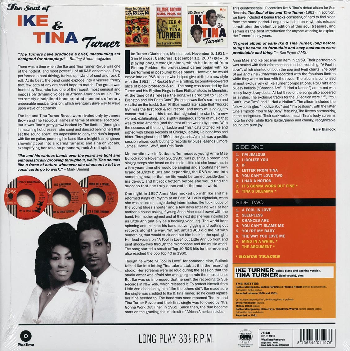 Ike Turner & Tina Turner - The Soul Of Ike & Tina Turner (+4 bonus tracks) (ltd. ed.) (180g) - Vinyl LP, LP