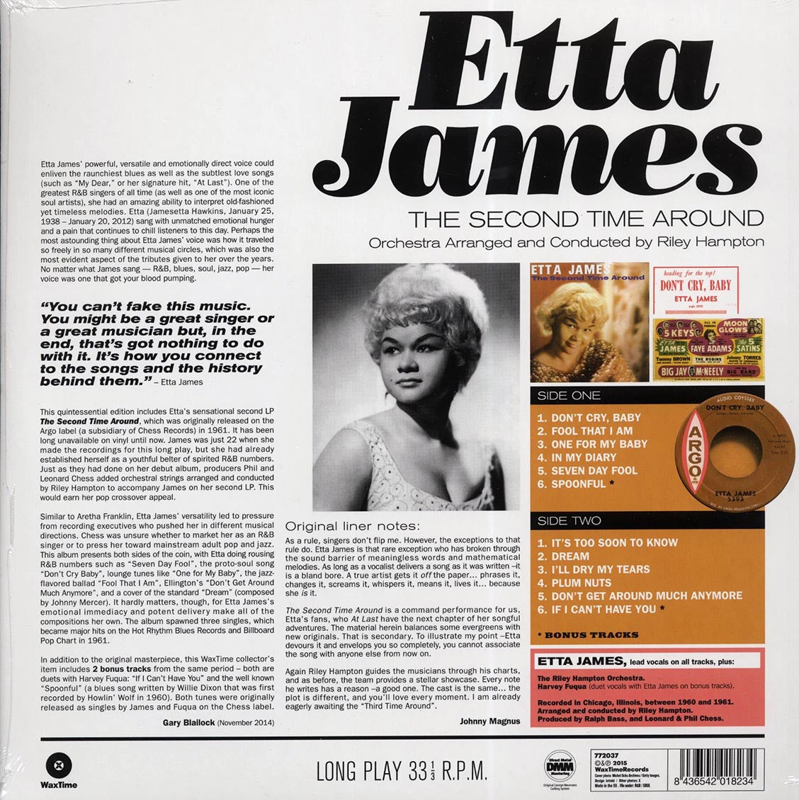 Etta James - The Second Time Around (incl. mp3) (180g) - Vinyl LP, LP