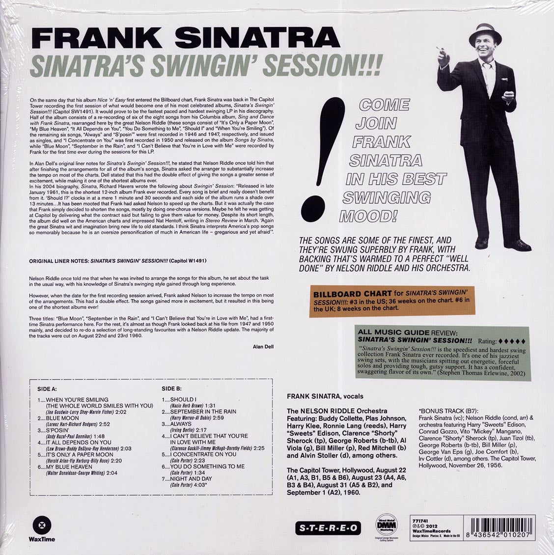 Frank Sinatra - Sinatra's Swingin' Session!!! (180g) - Vinyl LP, LP