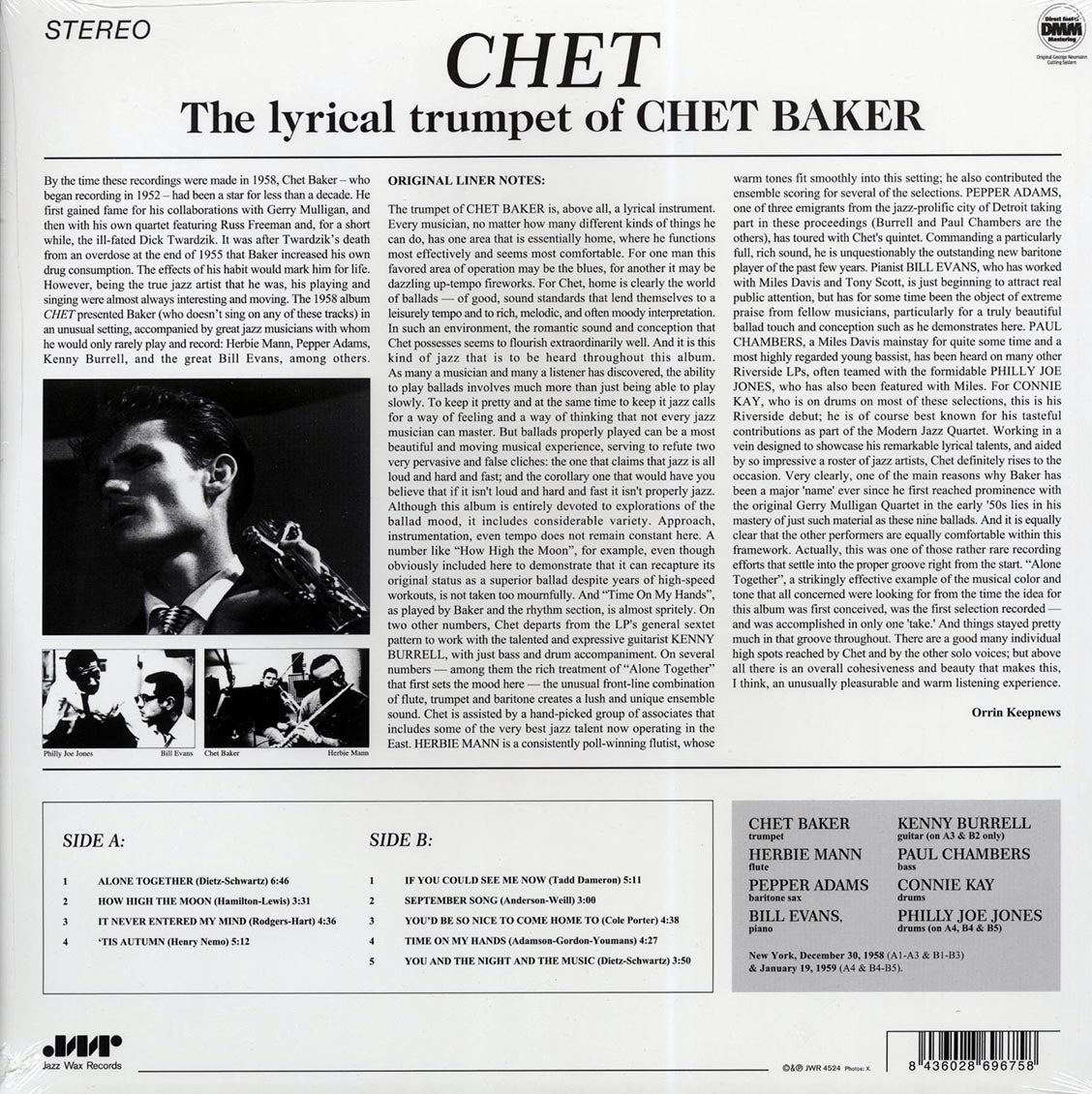 Chet Baker - Chet (ltd. ed.) (180g) (remastered) - Vinyl LP, LP
