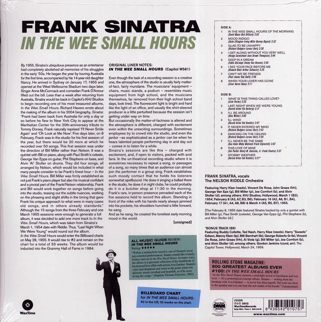 Frank Sinatra - In The Wee Small Hours (180g) - Vinyl LP, LP