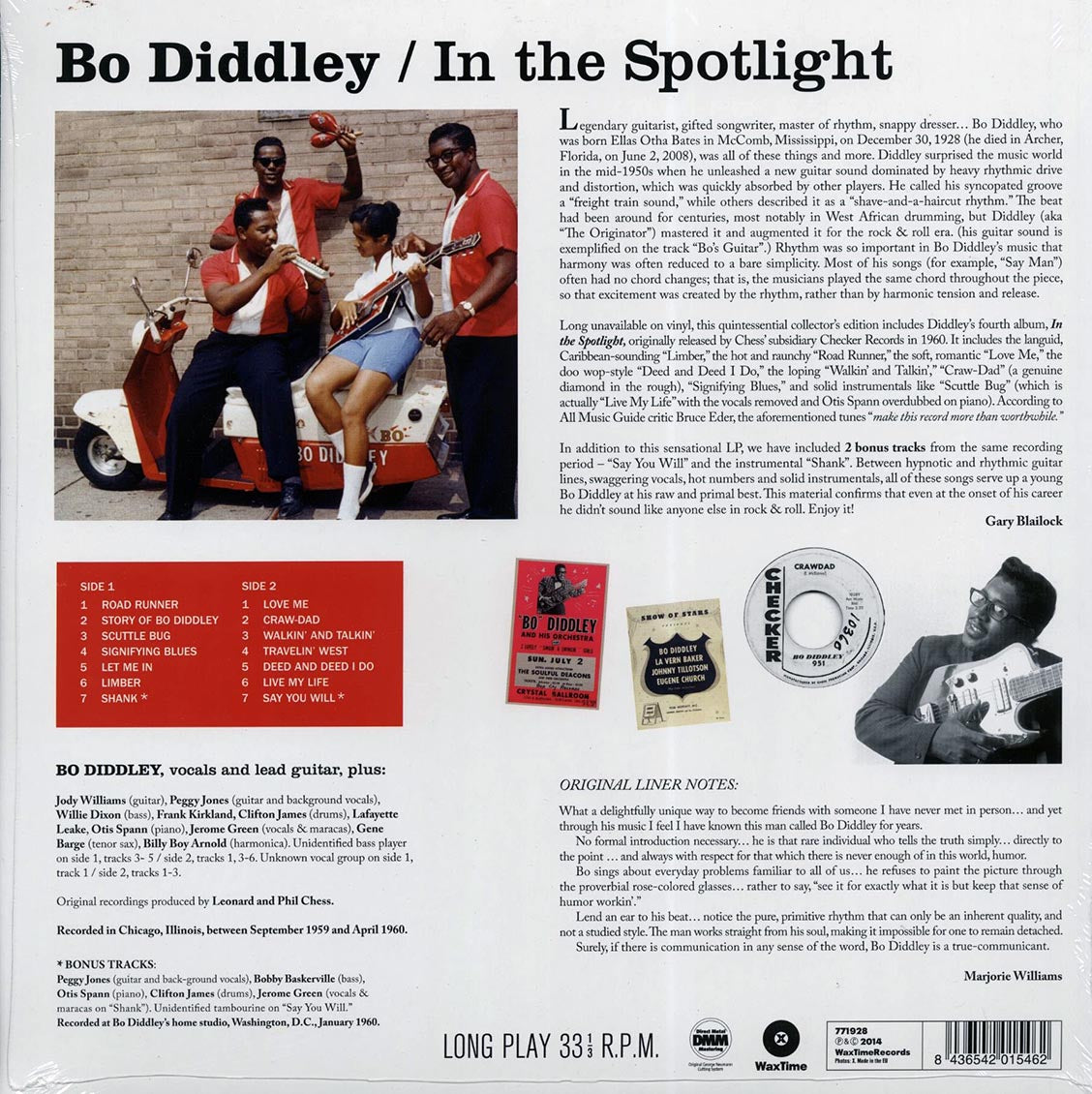 Bo Diddley - In The Spotlight (+2 bonus tracks) (180g) - Vinyl LP, LP