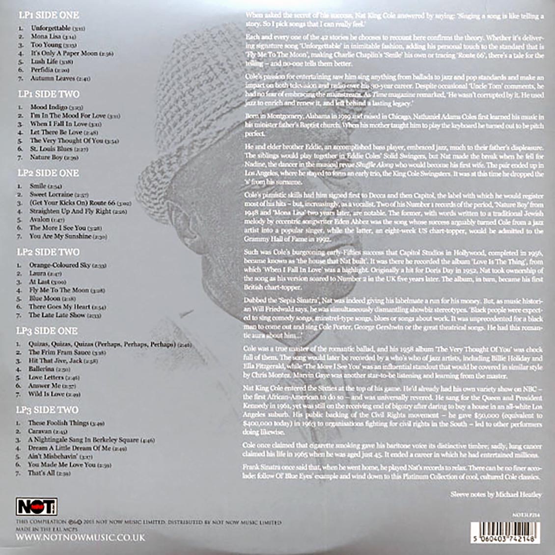 Nat King Cole - The Platinum Collection (3xLP) (colored vinyl) - Vinyl LP, LP