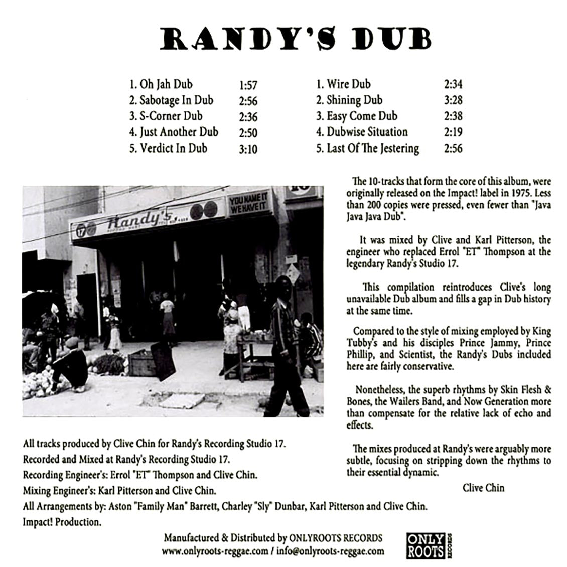 Impact All Stars - Randy's Dub (180g) - Vinyl LP, LP