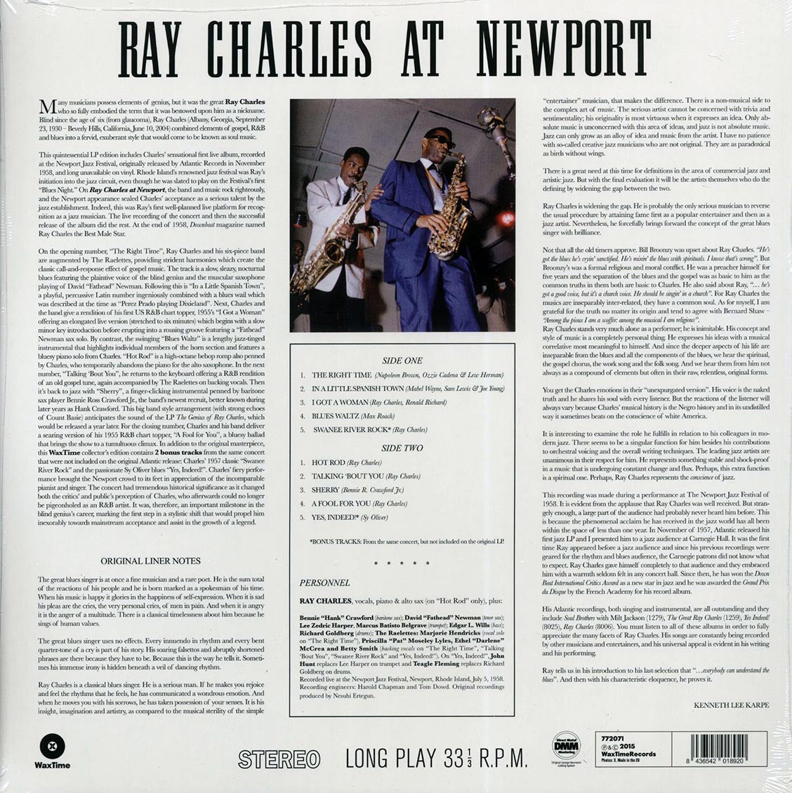 Ray Charles - At Newport - Vinyl LP, LP