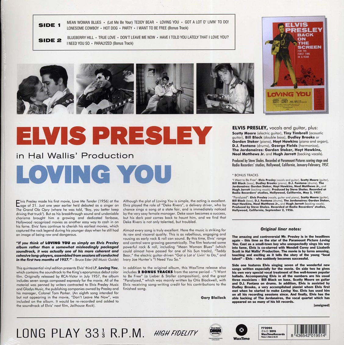 Elvis Presley - Loving You (ltd. ed.) (180g) - Vinyl LP, LP