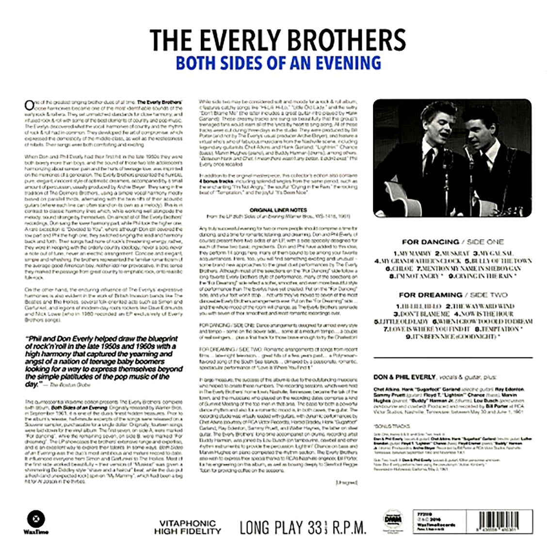 The Everly Brothers - Both Sides Of An Evening (ltd. ed.) (180g) - Vinyl LP, LP