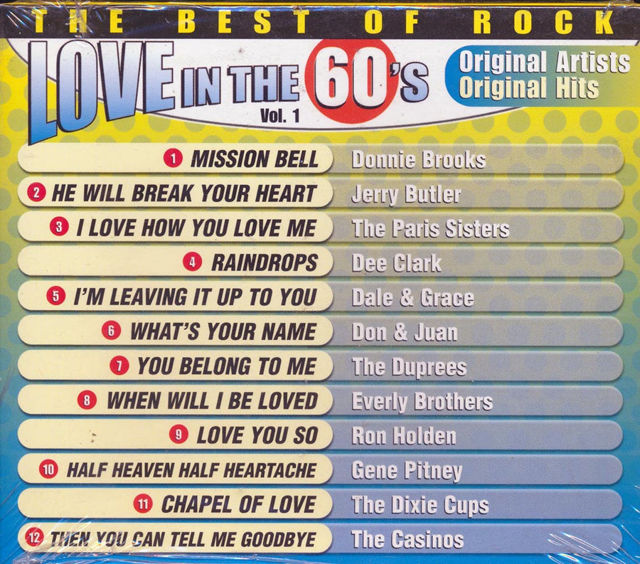 The Everly Brothers, Gene Pitney, Jerry Butler, Etc. - Love In The 60's: The Best Of Rock -- CD