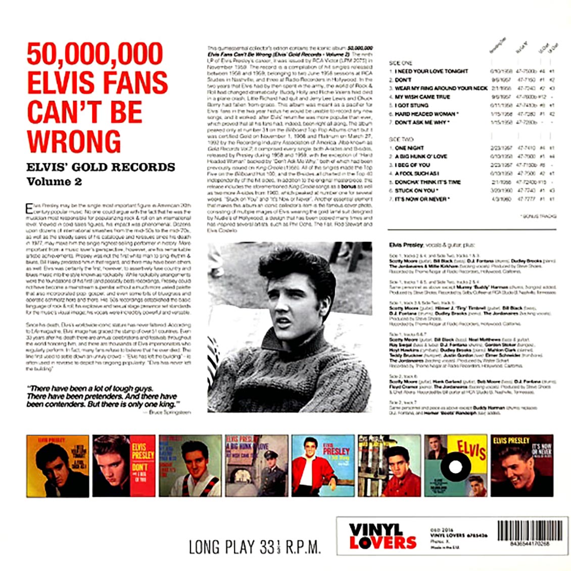 Elvis Presley - 50,000,000 Elvis Fans Can't Be Wrong: Elvis' Gold Records Volume 2 (180g) - Vinyl LP, LP
