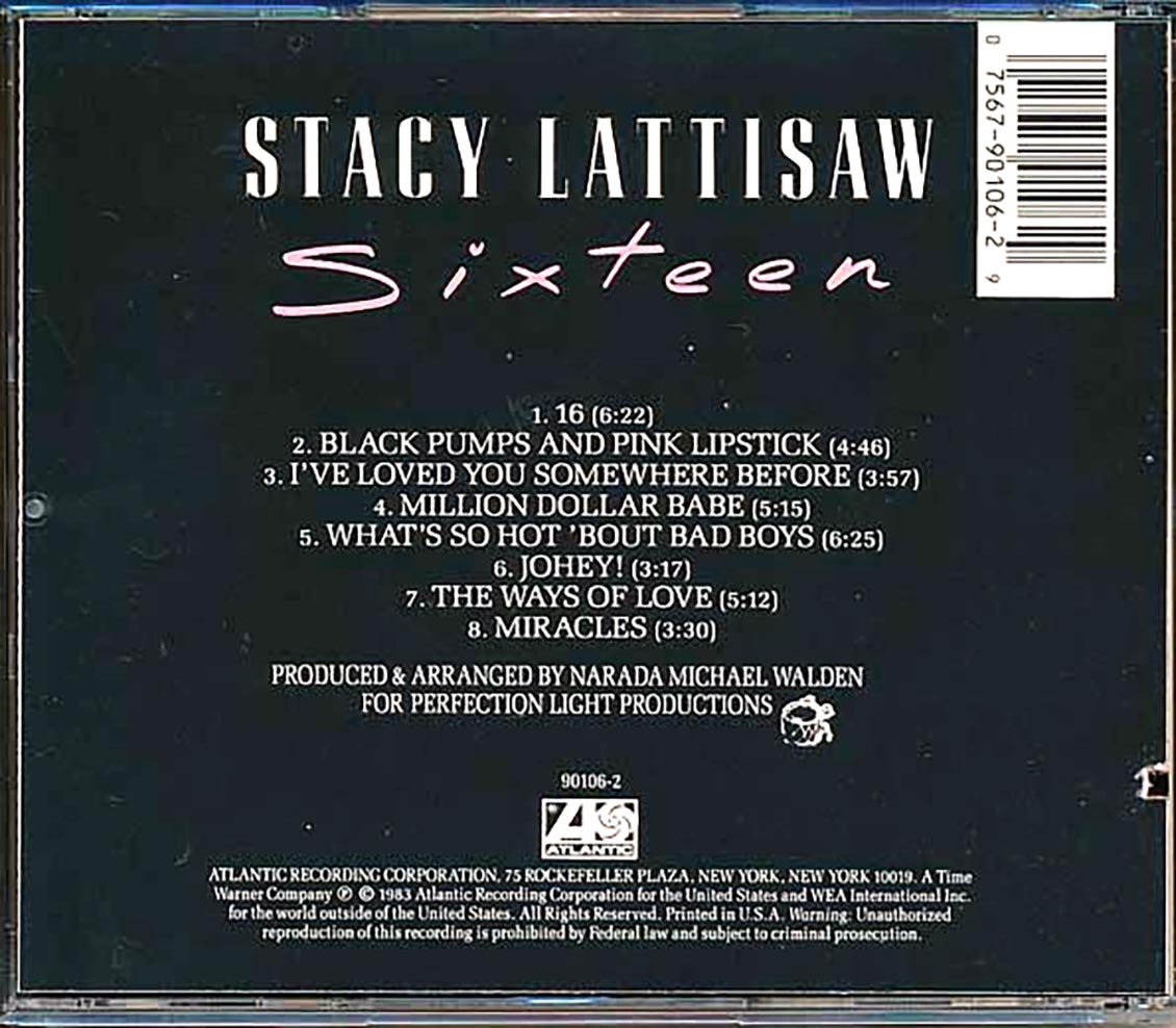 Stacy Lattisaw - Sixteen (marked/ltd stock) - CD, CD