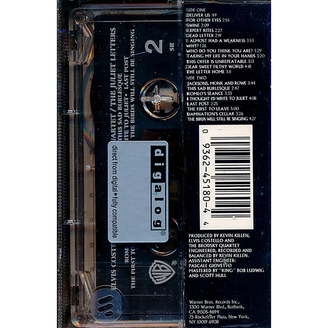 Elvis Costello, Brodsky Quartet - The Juliet Letters (marked/ltd stock) - TAPE, TAPE