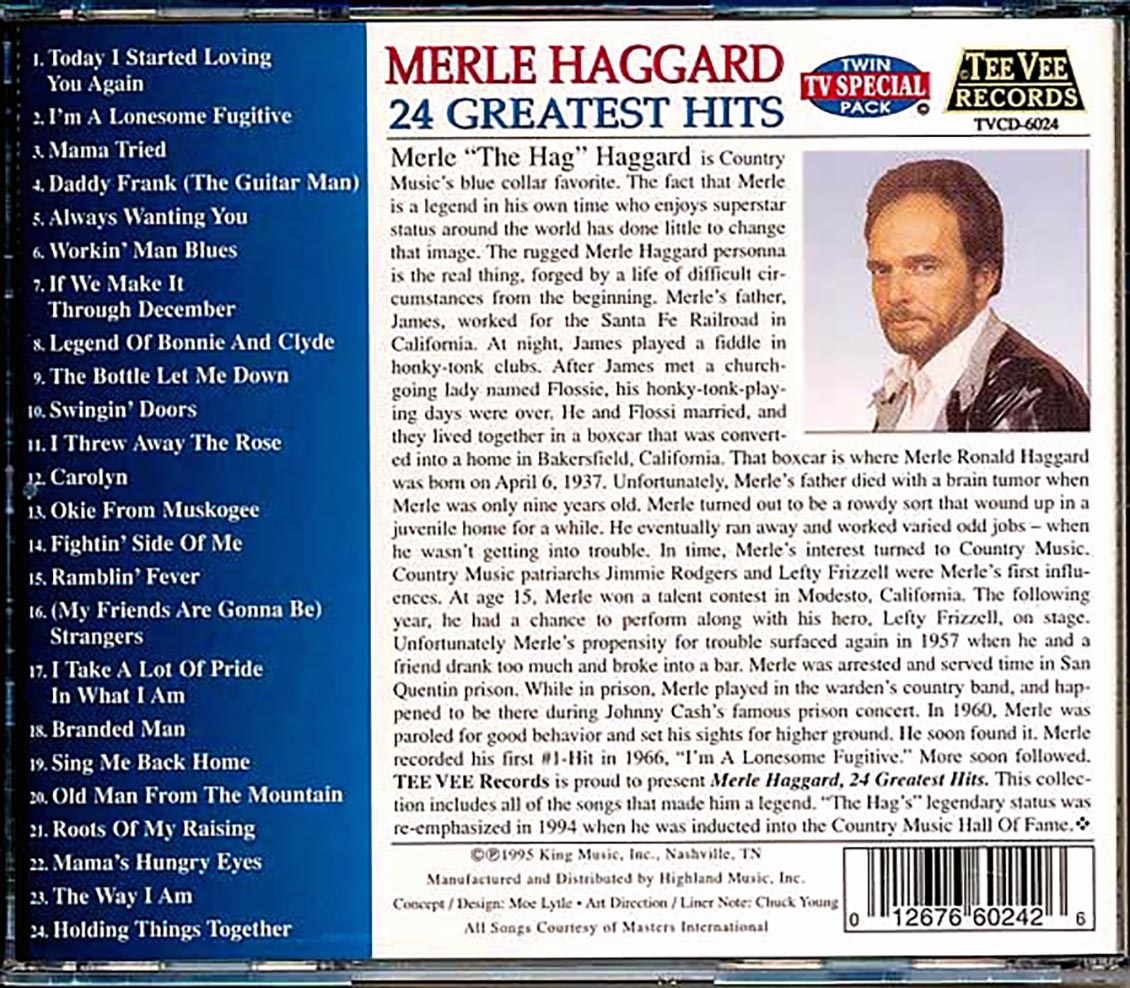 Merle Haggard - 24 Greatest Hits - CD, CD