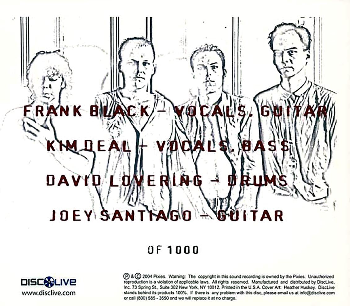 The Pixies - Live In Vancouver, British Columbia 4-22-04 (numbered ltd.ed.) (2xCD) - CD, CD