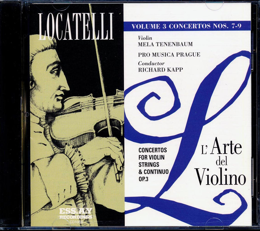 Locatelli - L'arte Del Violino Volume 3 Concertos Nos. 7-9, Mela Tenenbaum, Richard Kapp -- CD