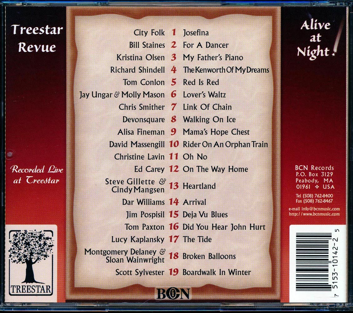 Tom Paxton, Dar Williams, Richard Shindell, Etc. - Treestar Revue (marked/ltd stock) - CD, CD