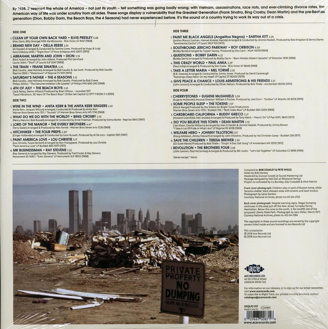 Elvis Presley, The Beach Boys, Roy Orbison, Etc. - Bob Stanley & Pete Wiggs Present State Of The Union: The American Dream In Crisis 1967-1973 (2xLP) (180g) (colored vinyl) - Vinyl LP, LP