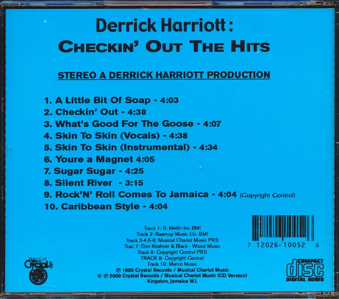 Derrick Harriott - Checkin' Out The Hits - CD, CD
