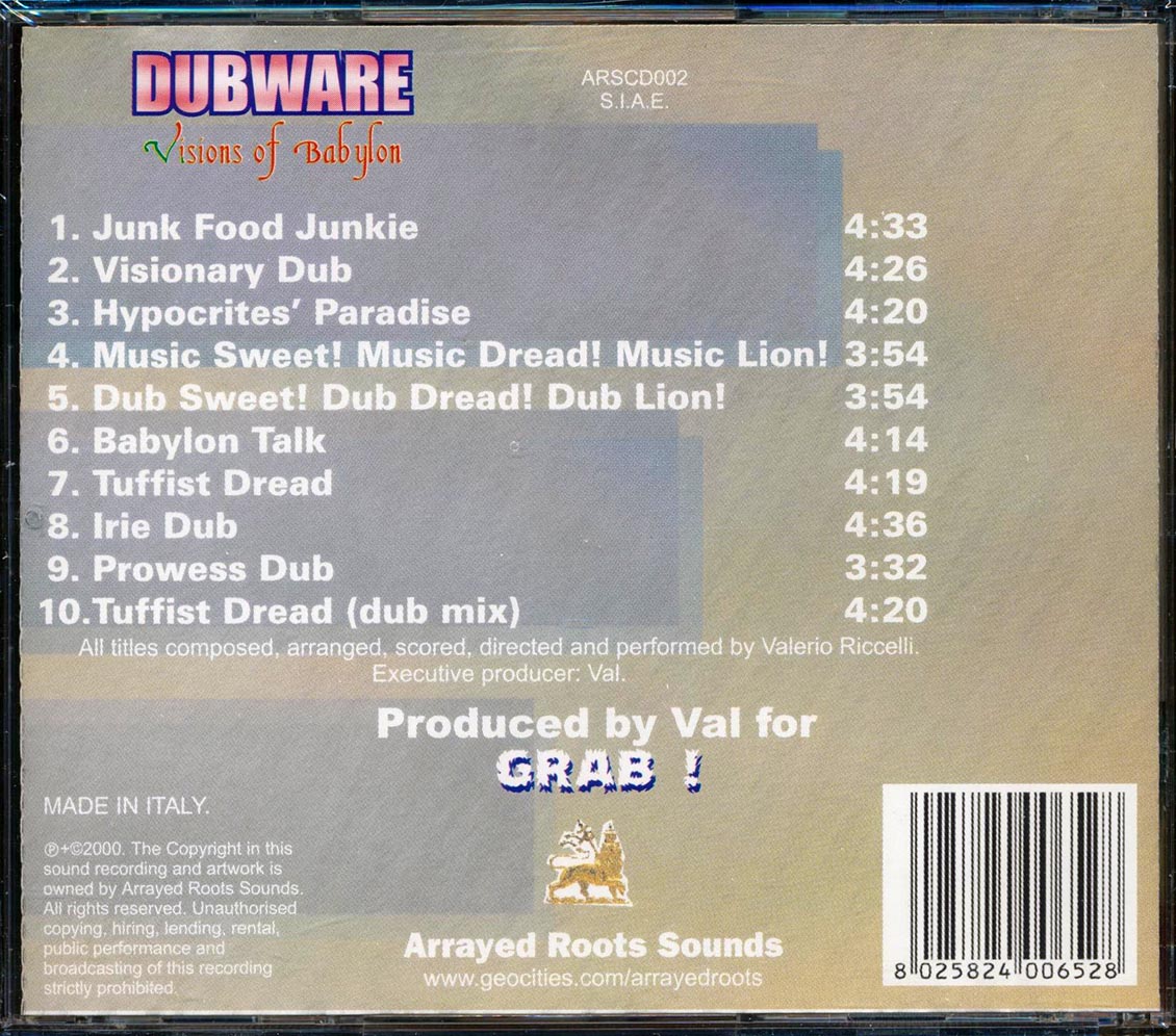 Dubware - Visions Of Babylon - CD, CD