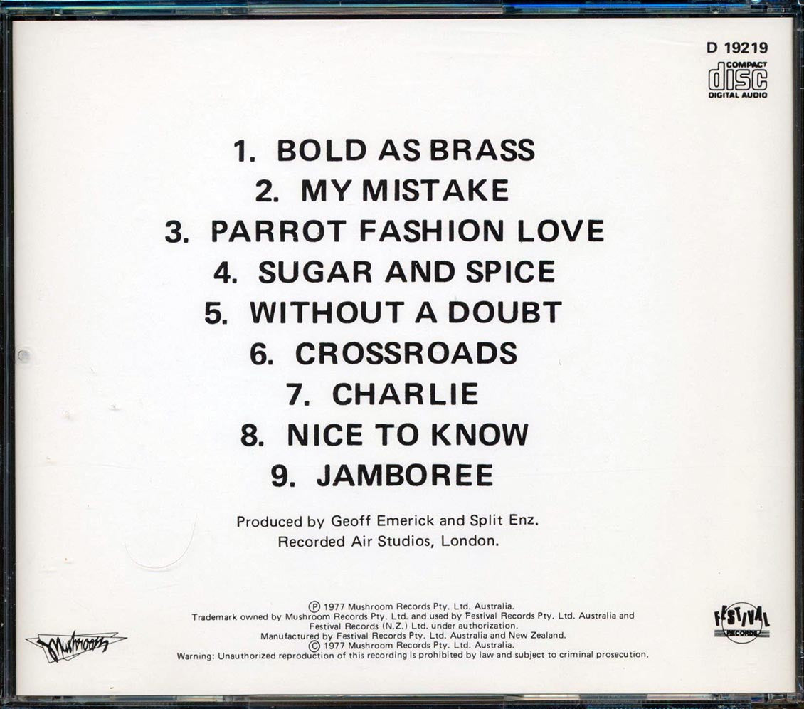 Split Enz - Dizrythmia - CD, CD