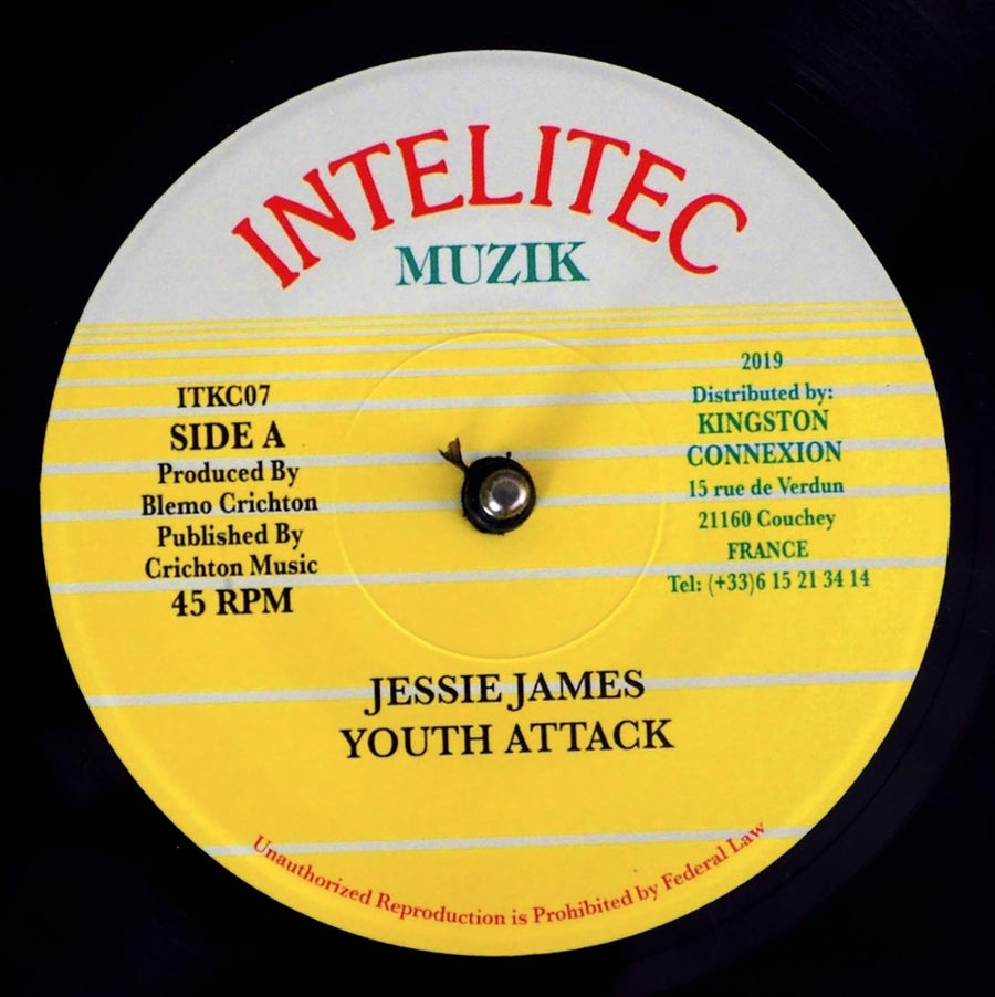Jesse James - Youth Attack  /  Version (rhythm: "White Mice - Step By Step") -- 7"