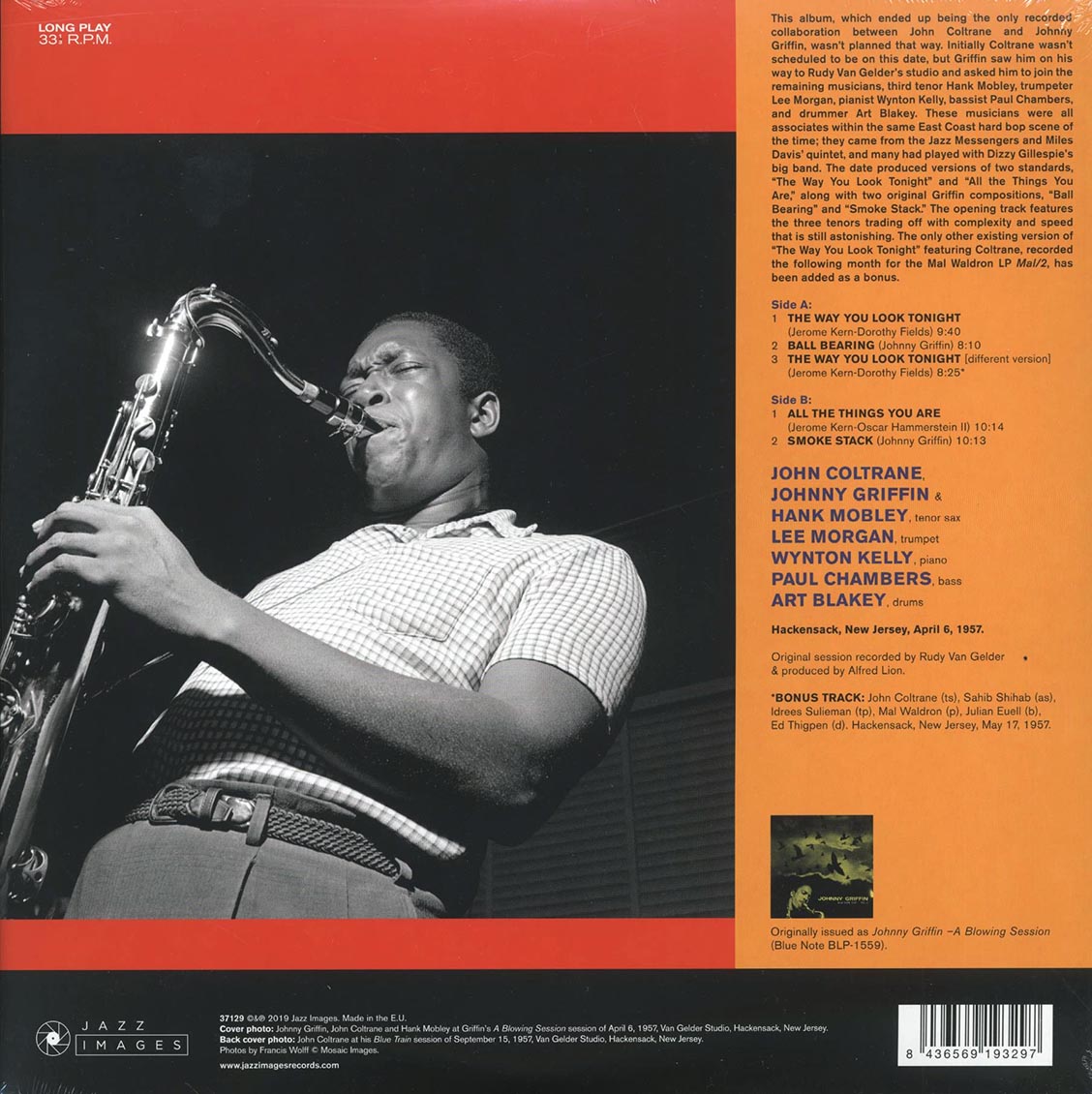 John Coltrane, Johnny Griffin - A Blowing Session (+ 2 bonus tracks) (ltd. ed.) (180g) - Vinyl LP, LP