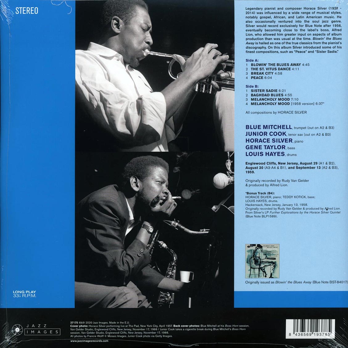 Horace Silver Quintet & Trio - Blowin' The Blues Away (+ 2 bonus tracks) (ltd. ed.) (180g) - Vinyl LP, LP