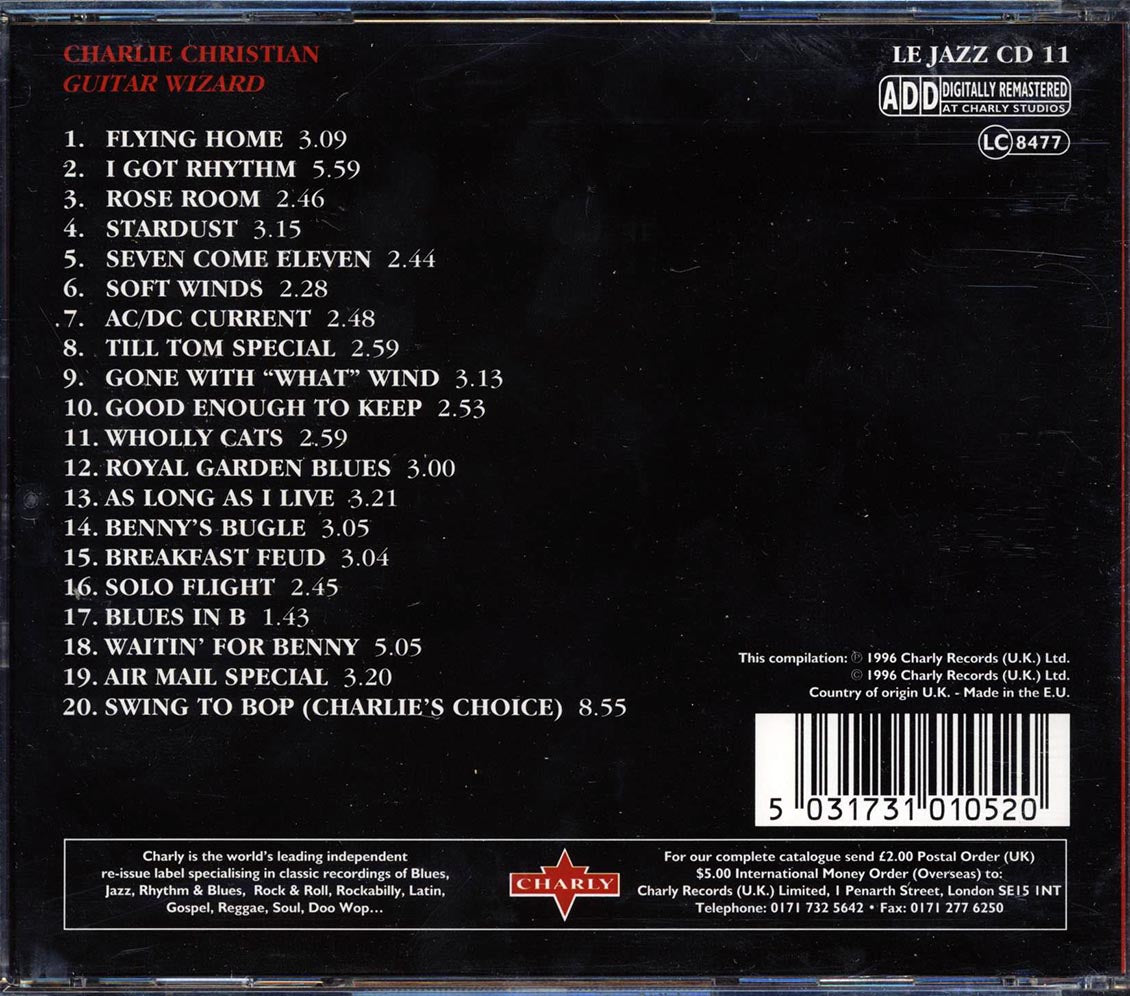Charlie Christian - Guitar Wizard (20 tracks) - CD, CD