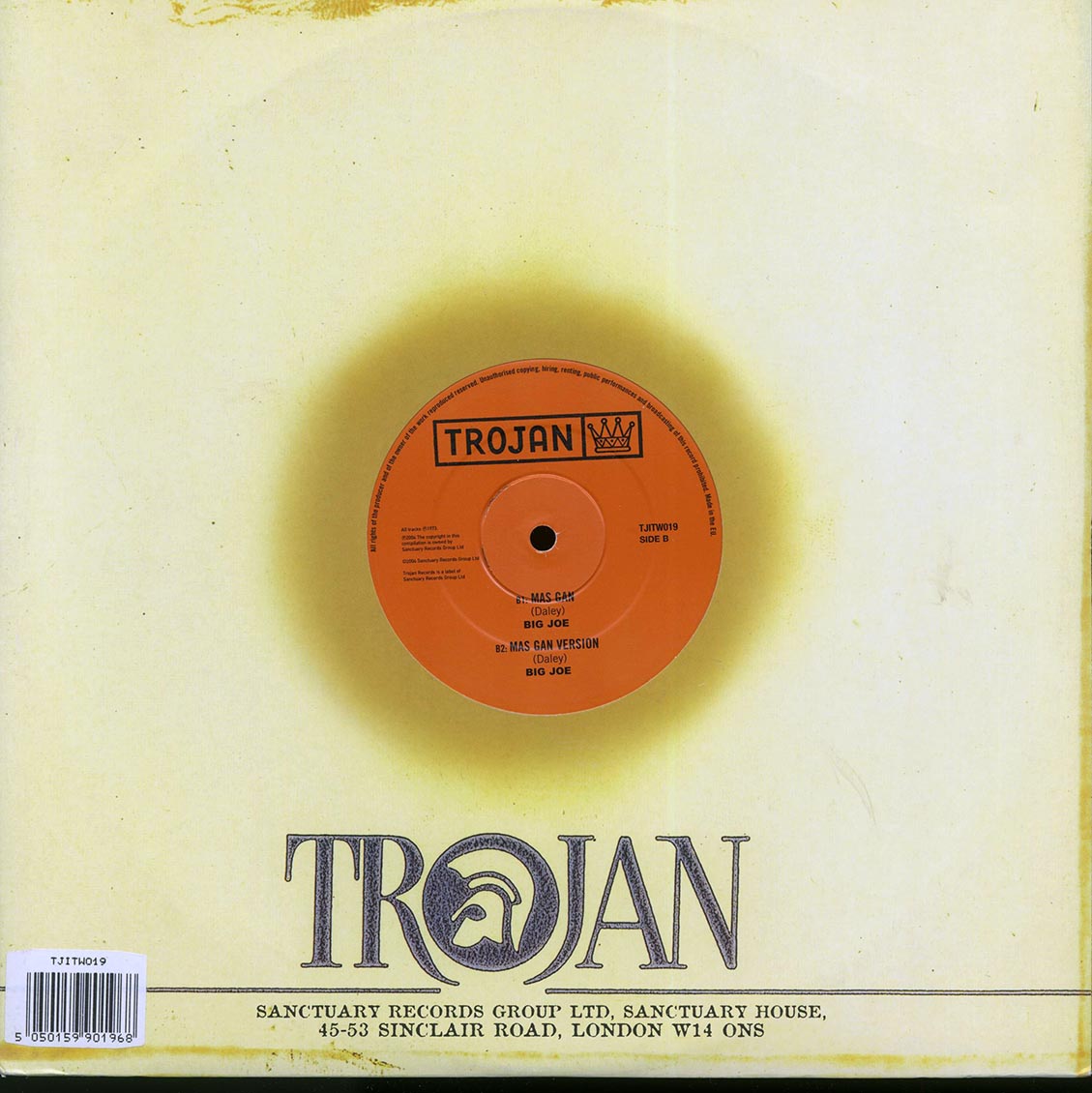 The Abyssinians - Yim Mas Gan;  The John Crow Generation - Crank Shaft  /  Big Joe - Mas Gan;  Mas Gan Version - 12", 12"