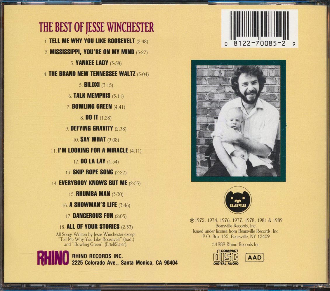 Jesse Winchester - Jesse Winchester - CD, CD