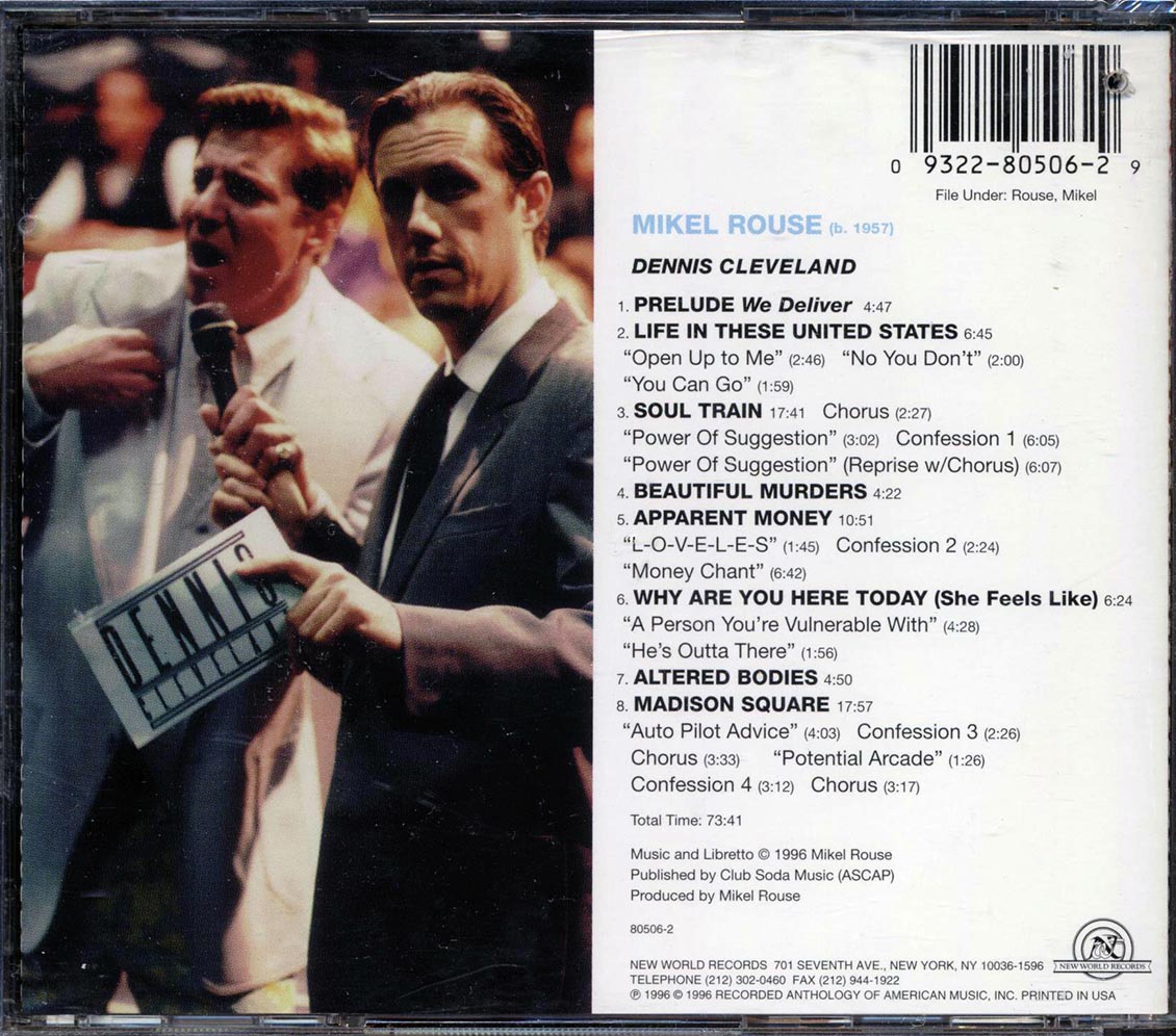 Mikel Rouse - Dennis Cleveland - CD, CD