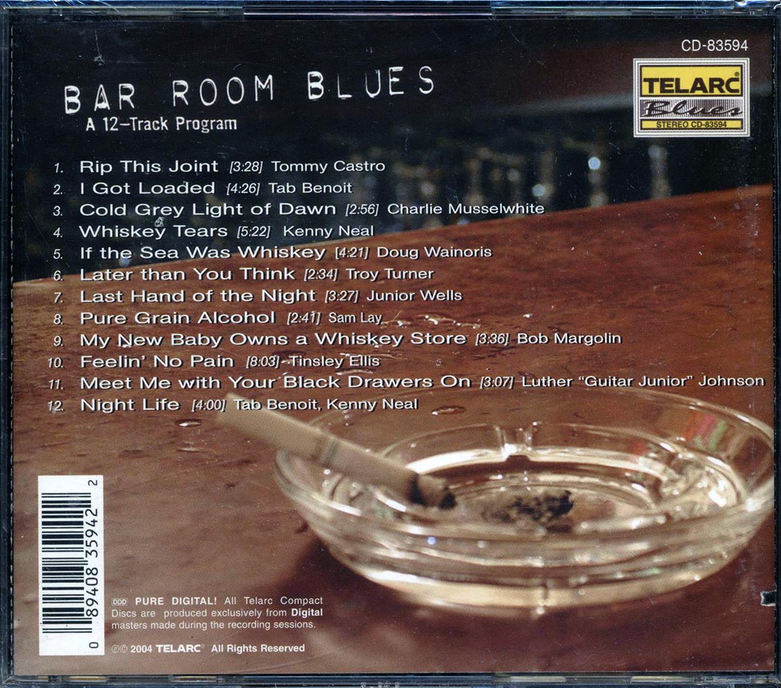 Tommy Castro, Tab Benoit, Charlie Musselwhite, Kenny Neal, Etc. - Bar Room Blues: A 12-Track Program - CD, CD