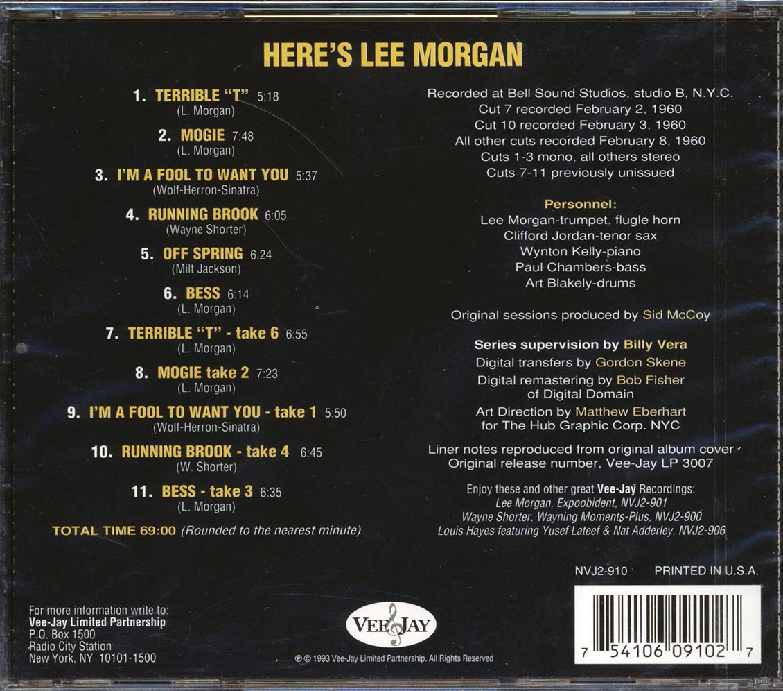 Lee Morgan - Here's Lee Morgan - CD, CD