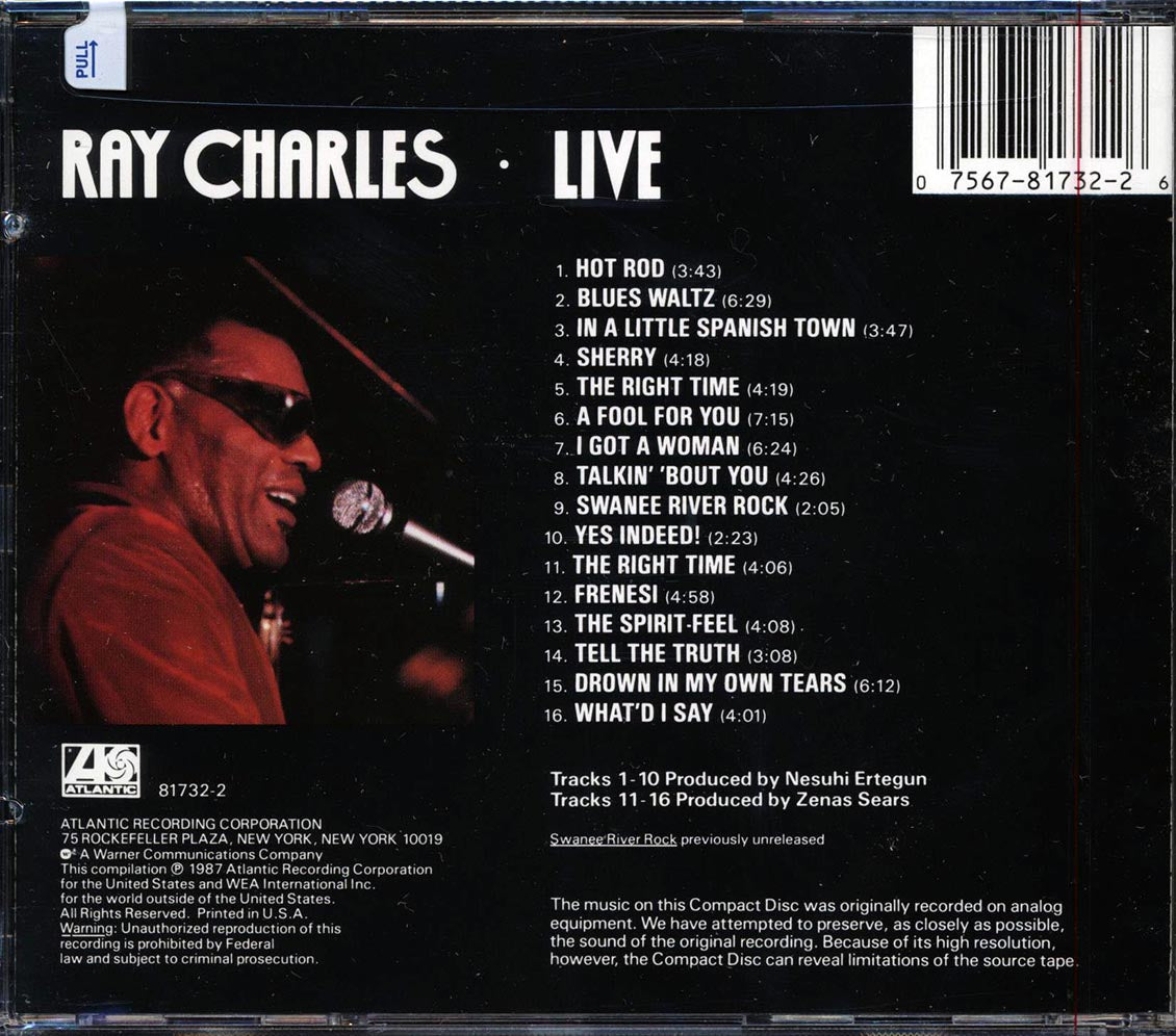 Ray Charles - Ray Charles Live - CD, CD