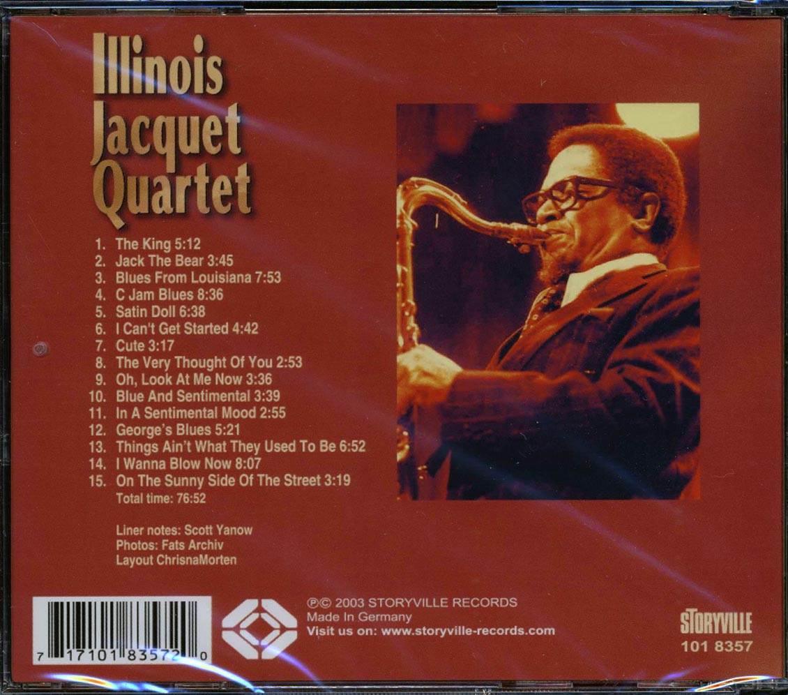 Illinois Jacquet Quartet - Live At Schaffhausen - CD, CD