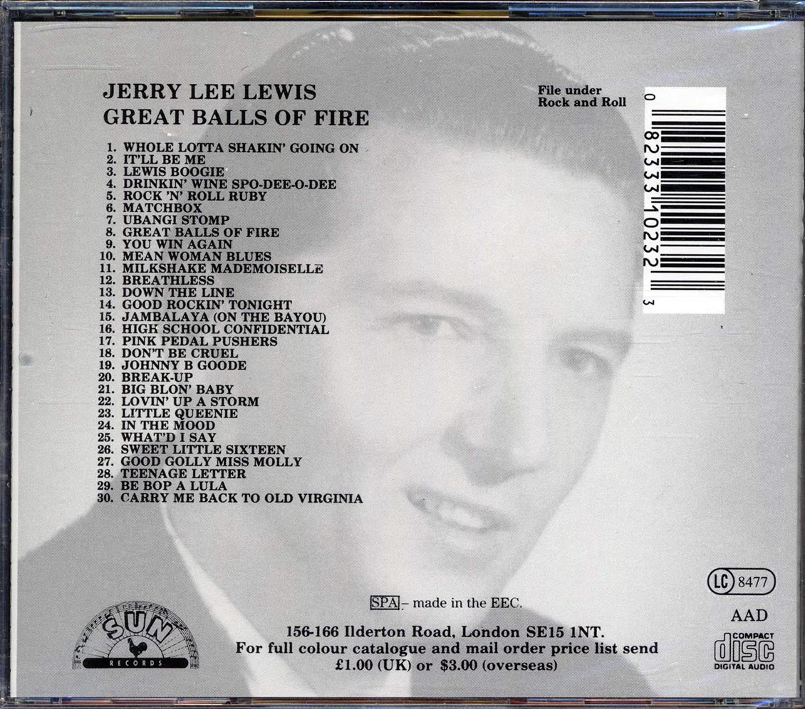 Jerry Lee Lewis - Great Balls Of Fire (30 tracks) - CD, CD